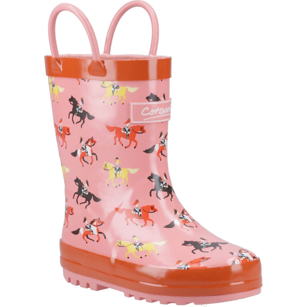 Cotswold Unisex Horses Puddle Waterproof Pull On Wellington Boots - Size 9 Years/9 Kids - Image 5