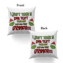 Grinch Merry Christmas Pillowcase 18x18 inches