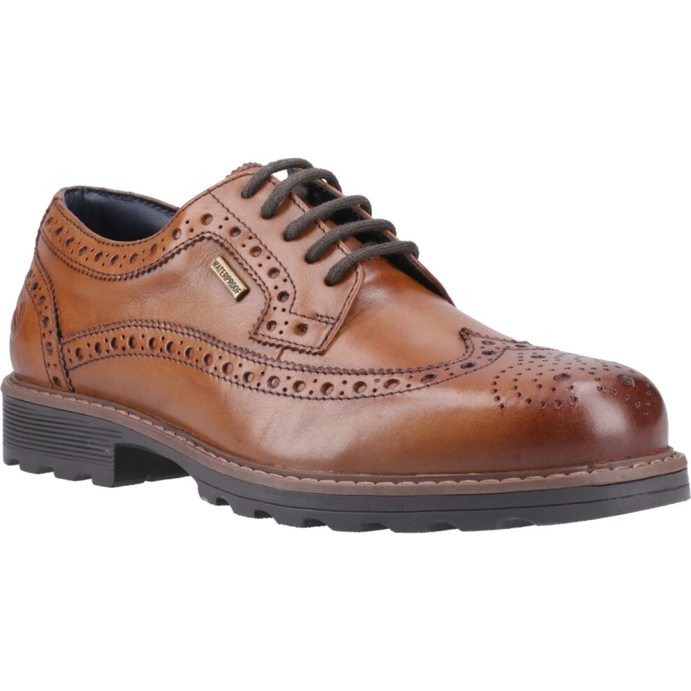 Cotswold (, ) Ramsden Leather Men's Tan Brogues Shoes