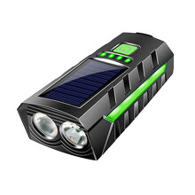 Outdoor Bicycle Front Light Solar Powered Flashlight