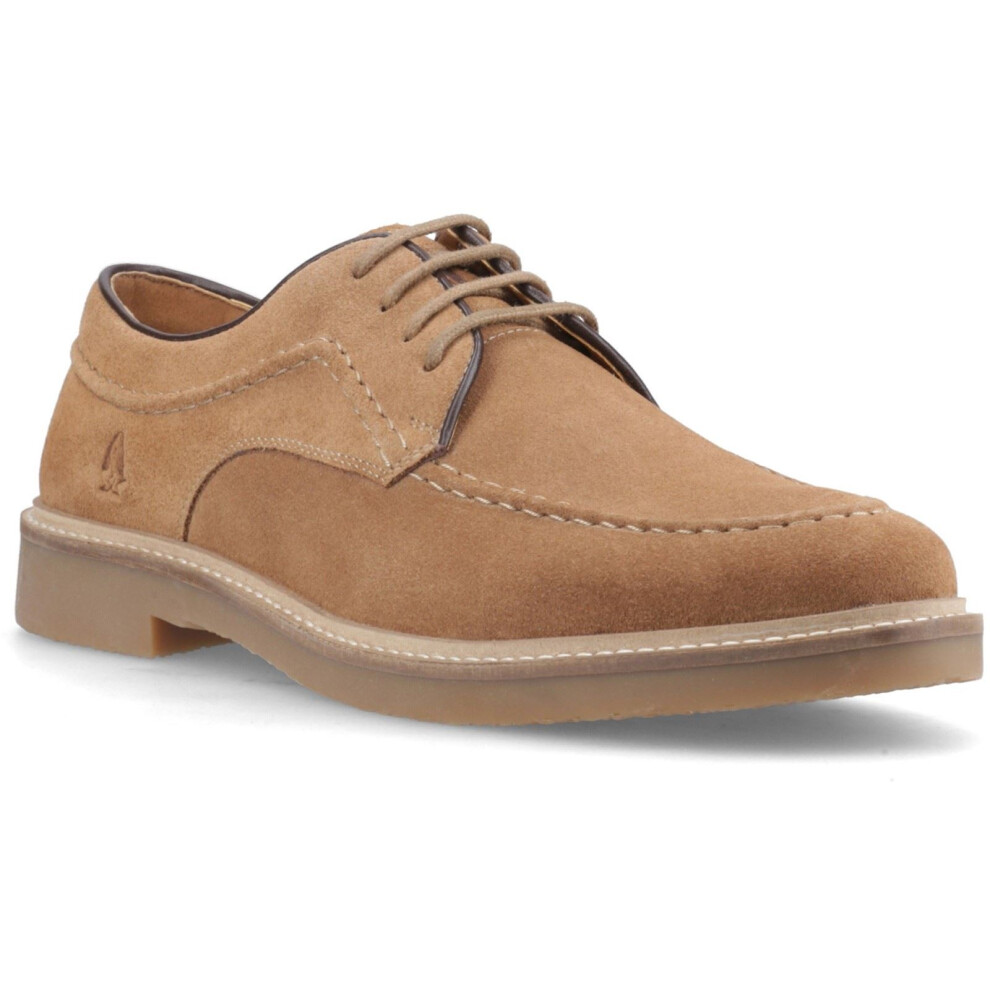 Hush Puppies (, ) Genny Leather Men's Taupe Lace-Up Shoes