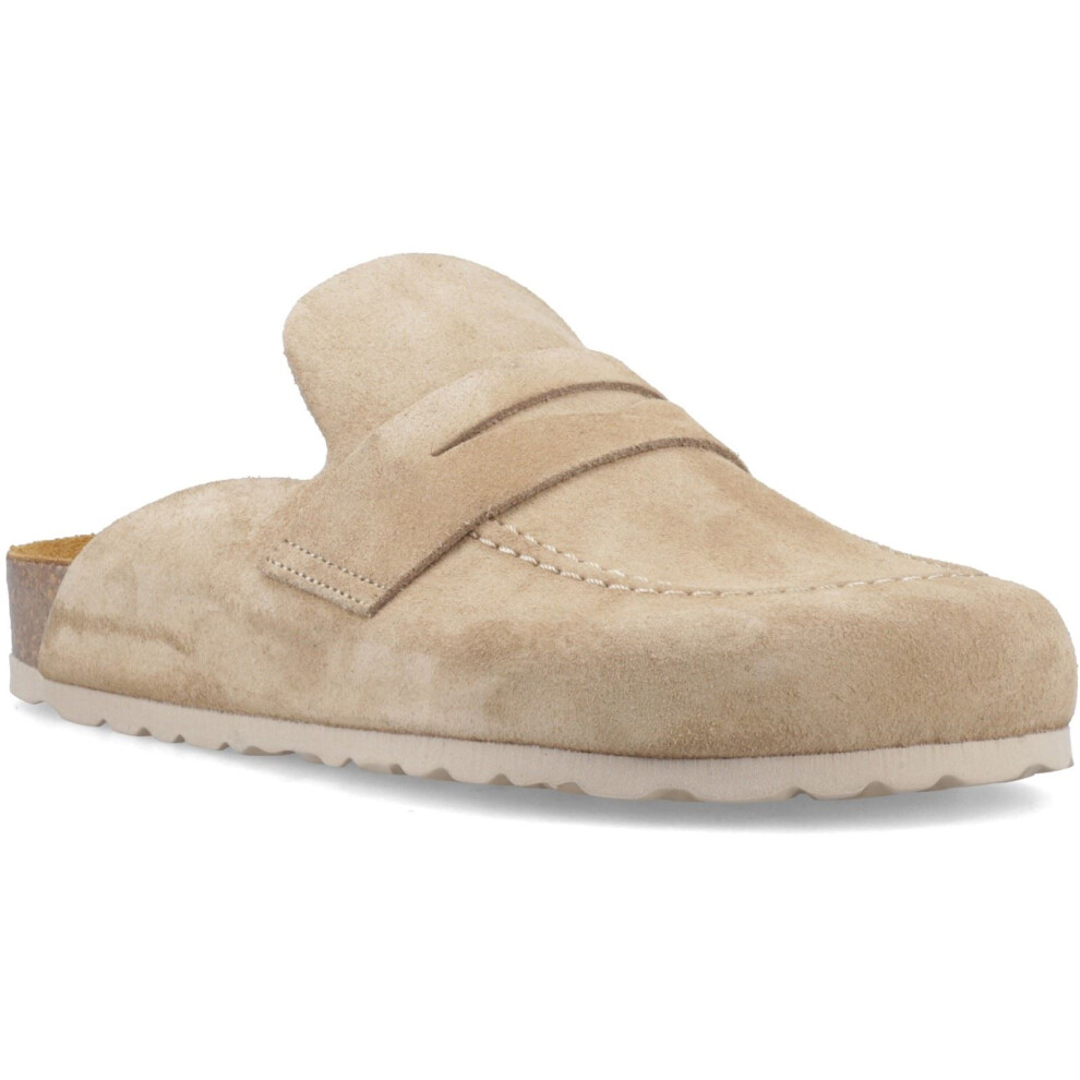 Hush Puppies (, ) Briar Closed Toe Suede Women's Taupe Mules