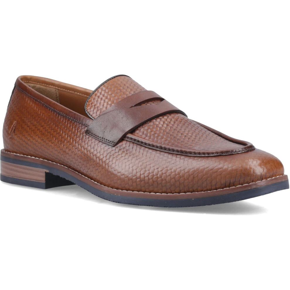 Hush Puppies (, ) Mitchell Leather Men's Tan Loafers