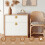 Brass Flower Drawer Knobs with Screws 4 pcs 2