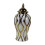Ceramic ginger jar vase with lid white gold medium 3