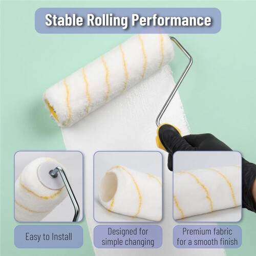 9-Inch Paint Roller Set - New Wall Painting Tool Kit 2