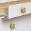 Brass Flower Drawer Knobs with Screws 4 pcs 7