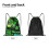Rick and Morty drawstring bag unisex small 5