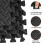 Black Foam Interlocking Floor Mats 11.8" x 11.8" 12 pcs 8