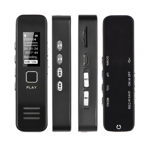 Gecheer Digital Voice Recorder 128GB 32-1536KBPS 1