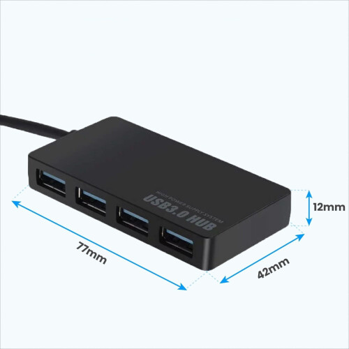 USB 3.0 Hub 4-Port Ultra-Slim with Long Cable 1