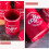 Metal Coffee and Tea Storage Tin 1200ml 3 Pack Red 8