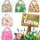 Easter candy bag clear print carrot rabbit pattern 1 set 5
