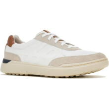 (, ) Hush Puppies Wes HP Sneaker Suede Men's White Trainers