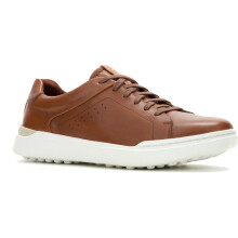 (, ) Hush Puppies Wes Leather Men's Cognac Trainers