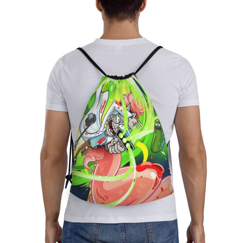Rick and Morty drawstring bag unisex small 1