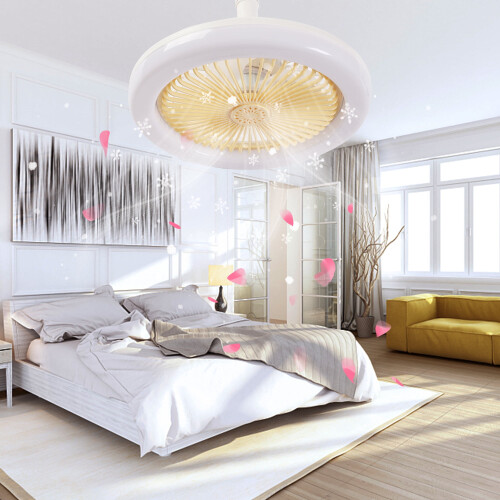Lampada da soffitto a LED con attacco E27 e telecomando. 1