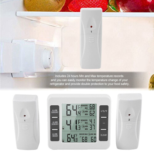 Wireless Thermometer with Freezer Alarm 1 Pack 1