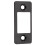 Deadbolt Strike Plate Black Large Hole Narrow Edge 1 Piece 2