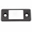 Deadbolt Strike Plate Black Large Hole Narrow Edge 1 Piece 3