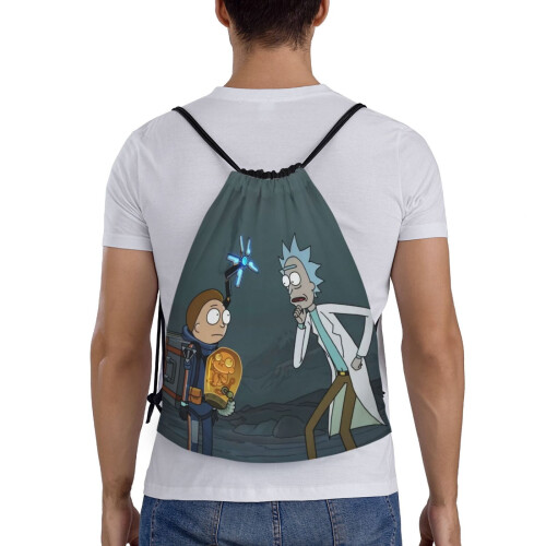 Rick and Morty drawstring bag medium unisex 1
