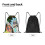 Rick and Morty Drawstring Bag Unisex Medium 5