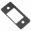 Deadbolt Strike Plate Black Large Hole Narrow Edge 1 Piece 5
