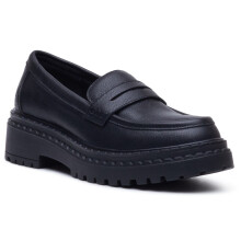 (, ) Hush Puppies Odessa Leather Women's Black Loafers