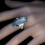 Blue Oval Finger Rings Smooth Lightweight Durable 5