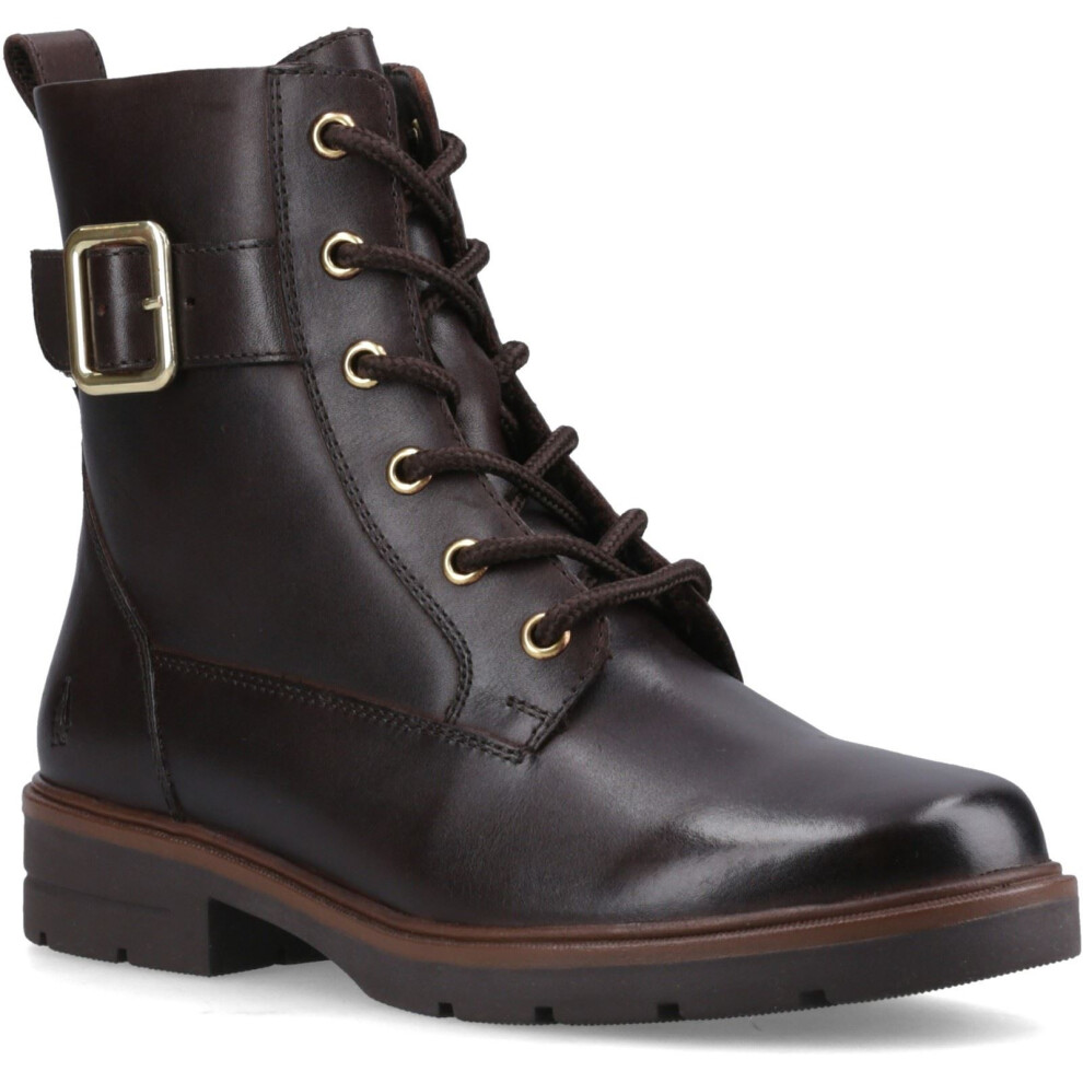 Hush Puppies (, ) Teagan Biker Leather Women's Brown Boots