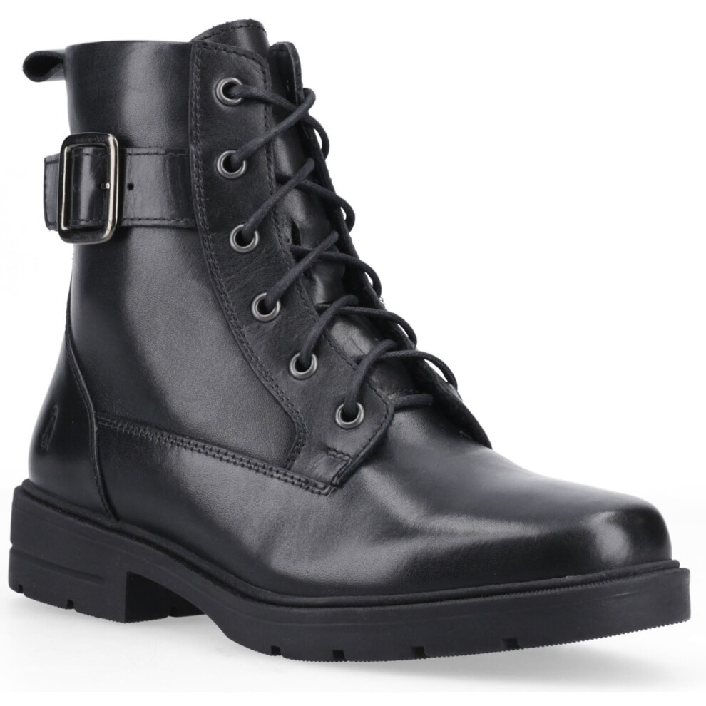 Hush Puppies (, ) Teagan Biker Leather Women's Black Boots