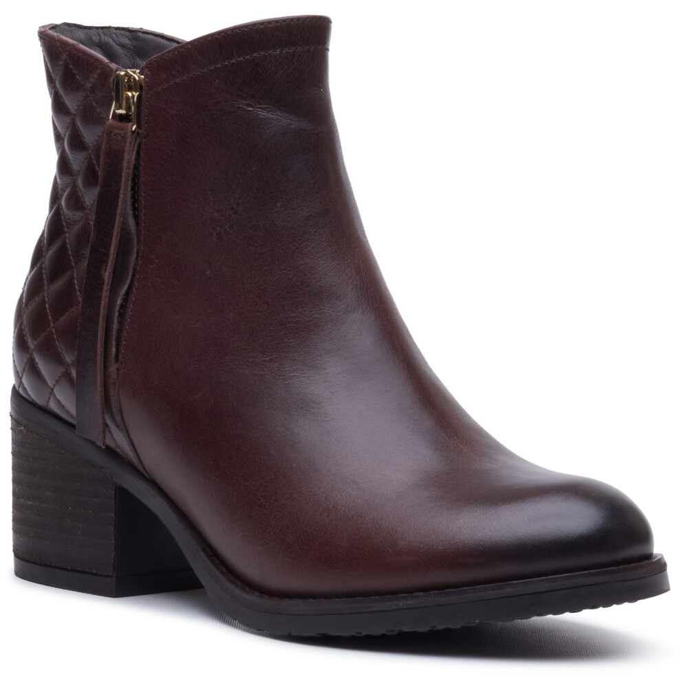 Hush Puppies (, ) Halia Leather Women's Brown Boots
