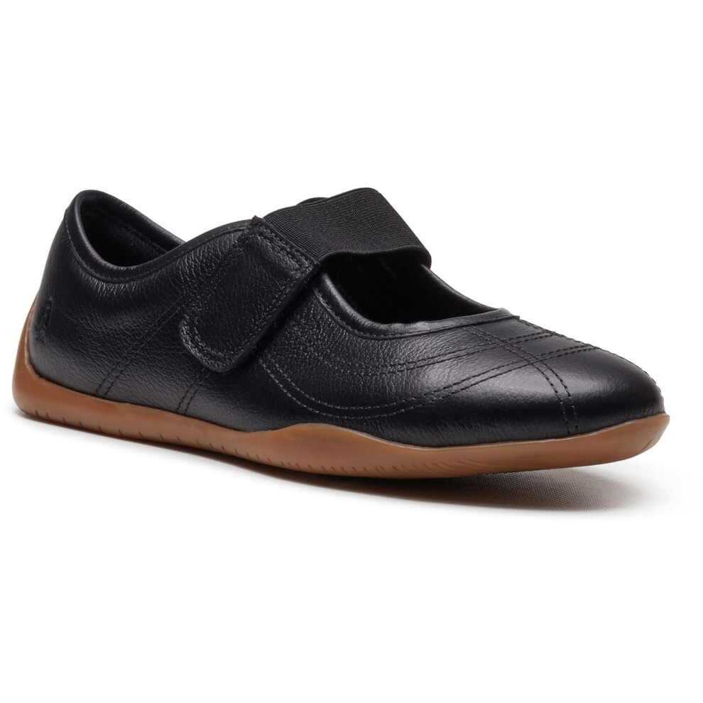 Hush Puppies (, ) Juno Sneakerina Leather Women's Black Flats