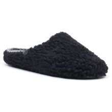 (, ) Hush Puppies Good Teddy Polyester Men's BLACK Slippers