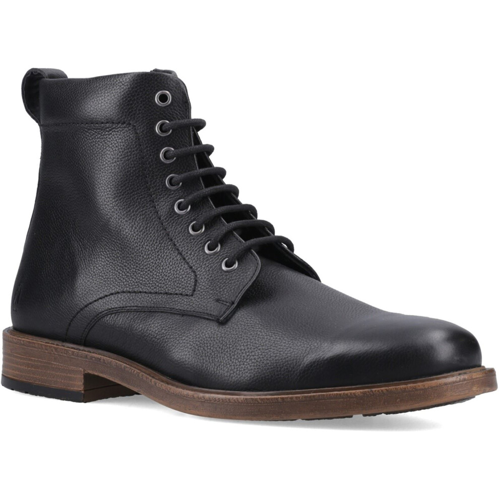 Hush Puppies (, ) Irwin Leather Men's Black Ankle Boots