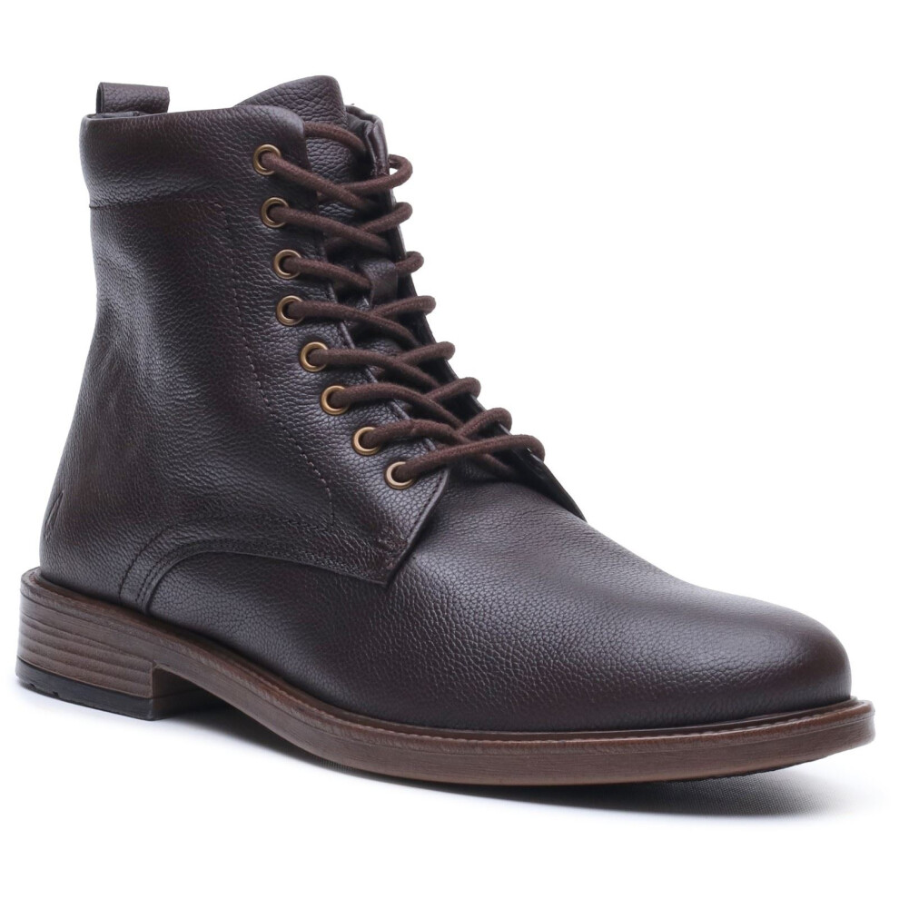 Hush Puppies (, ) Irwin Leather Men's Brown Ankle Boots