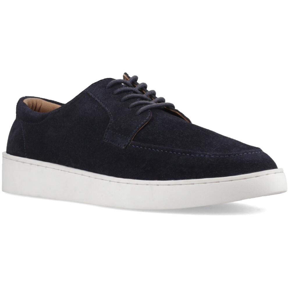 Hush Puppies (, ) Riven Lace Up Leather Men's Navy Lace-Up Shoes