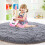 POWKOL round fluffy area rug 4x4 feet 7