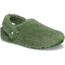 (, ) Crocs Classic Cozzzy Polyester Army Green Slippers