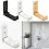 Home towel stand aluminum alloy folding wall hook 2