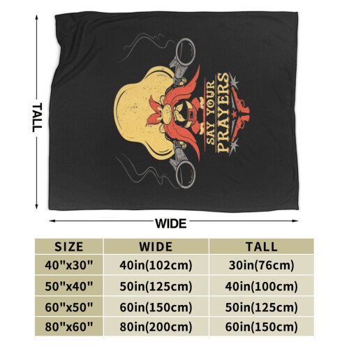 Yosemite Sam plush throw blanket 50x60 inches 2