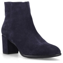 (, ) Hush Puppies Claridy Suede Leather Women's Navy Heeled Ankle Boots