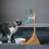 Dog Water Fountain Rack Solid Wood Hanging Frame 2