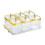 LOVIVER dried fruit plate with lid 6-compartment serving 2