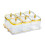 LOVIVER dried fruit plate with lid 6-compartment serving 4