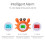 Gecheer bath thermometer crab shape with room temp display 4