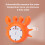 Gecheer bath thermometer crab shape with room temp display 5