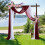 Chiffon curtain backdrop for wedding arch 1 piece 6