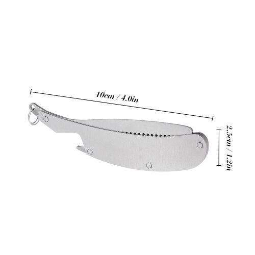 Gecheer folding beard comb for men stainless steel pocket 1