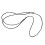 Polyester Satin Rattail Cord 2mm Black 295ft 2